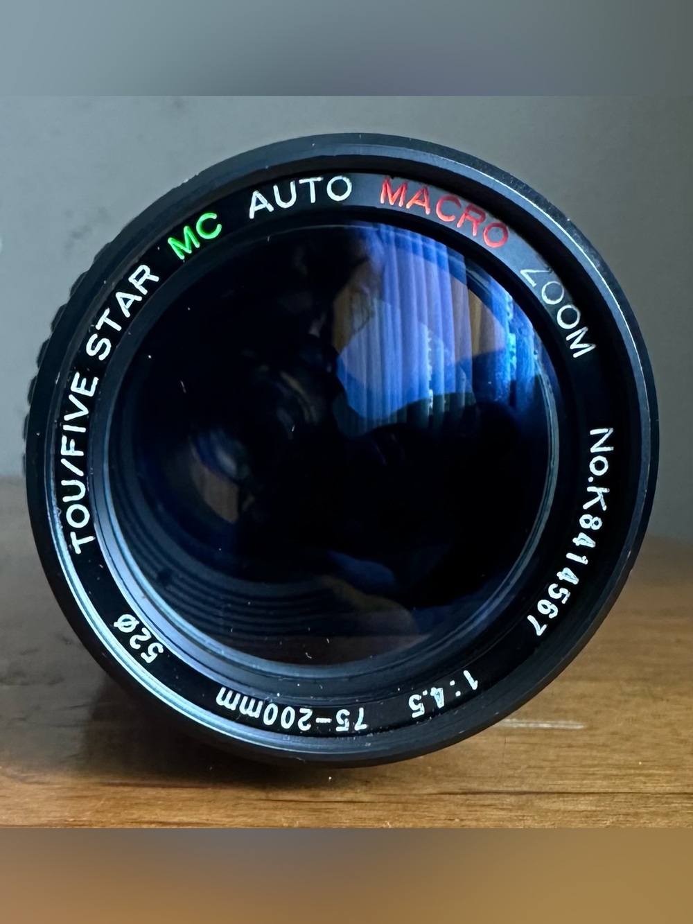 Canon Touvfivestar 75-200mm MC Auto Macro Lens - Black with Green & Red Accents